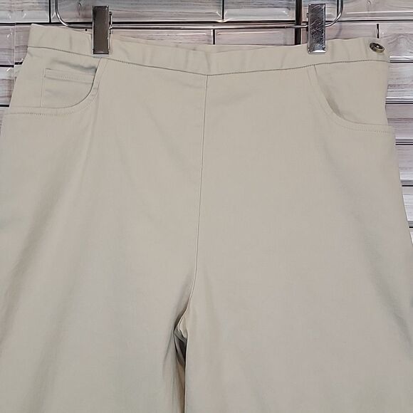 Crazy Horse high rise slim ankle pant in ivory Size 14P - Picture 2 of 11